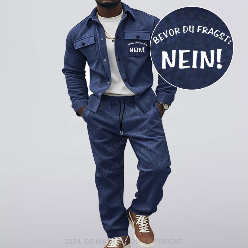 Maturelion Bevor Du Fragst Nein Jacke und Hose Set