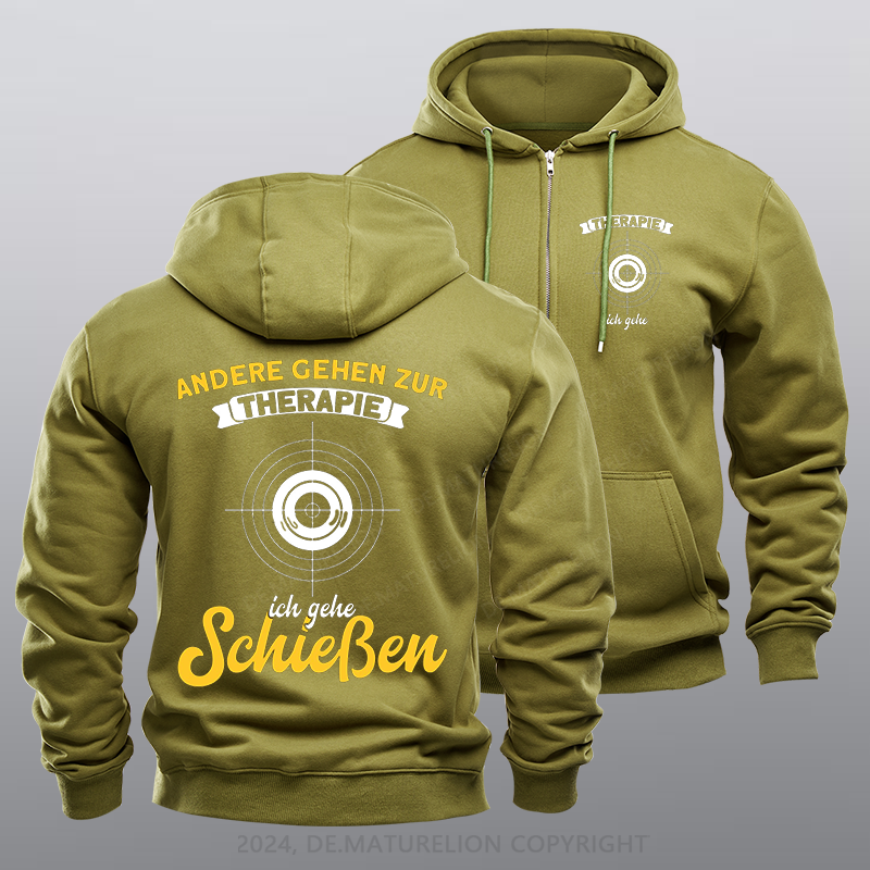 Maturelion Sport Männer Sport Schütze Reißverschluss Hoodie