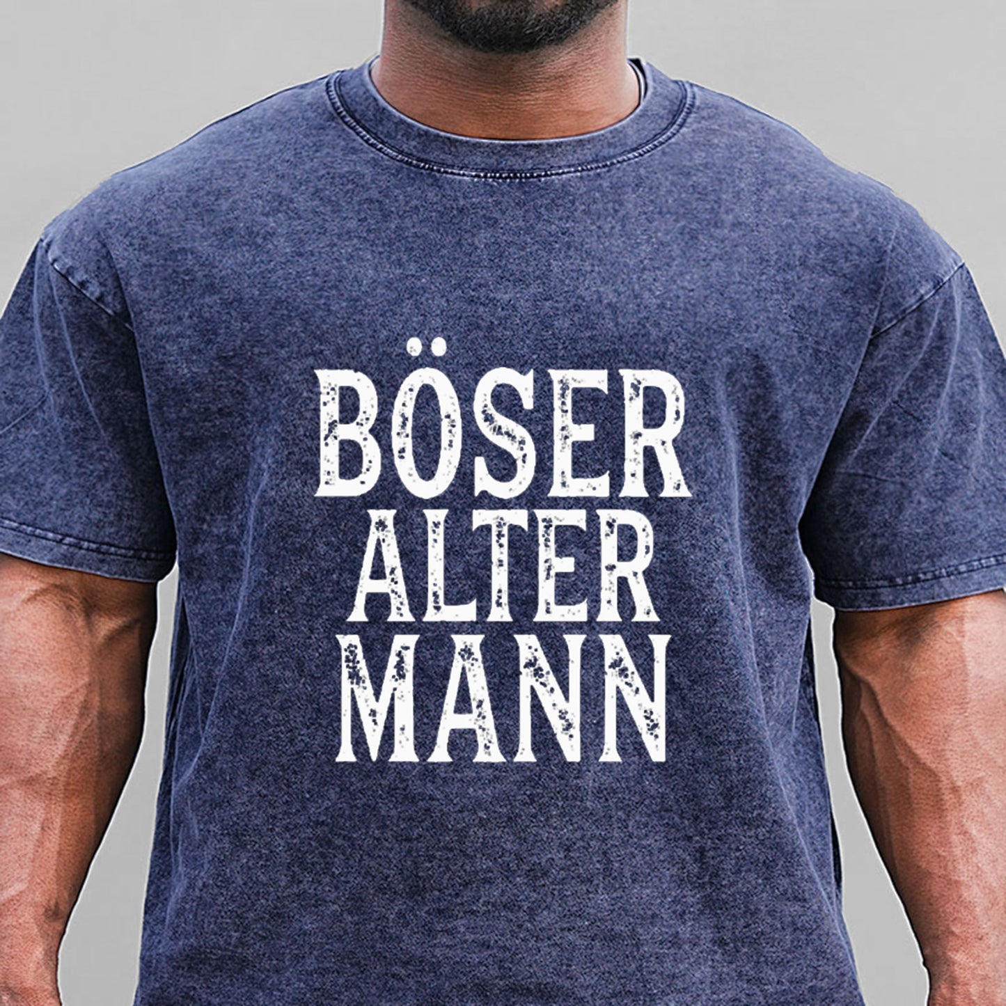 Böser Alter Mann Gewaschene Vintage T-Shirt