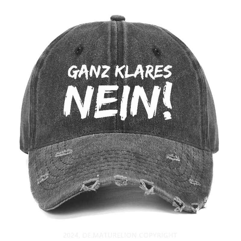 Ganz Klares Nein! Gewaschene Vintage Cap