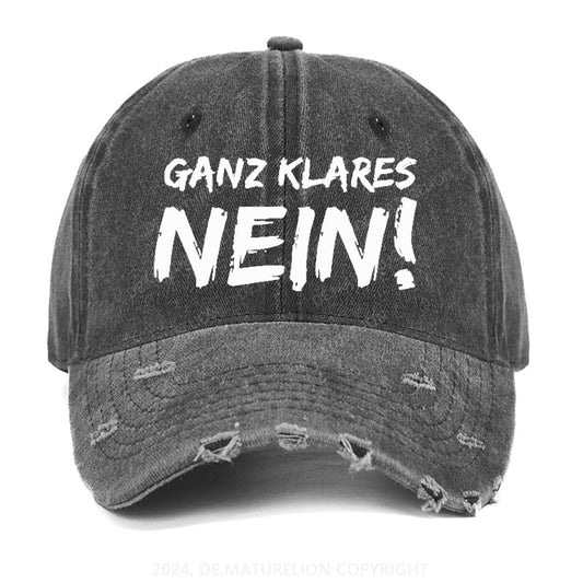 Ganz Klares Nein! Gewaschene Vintage Cap