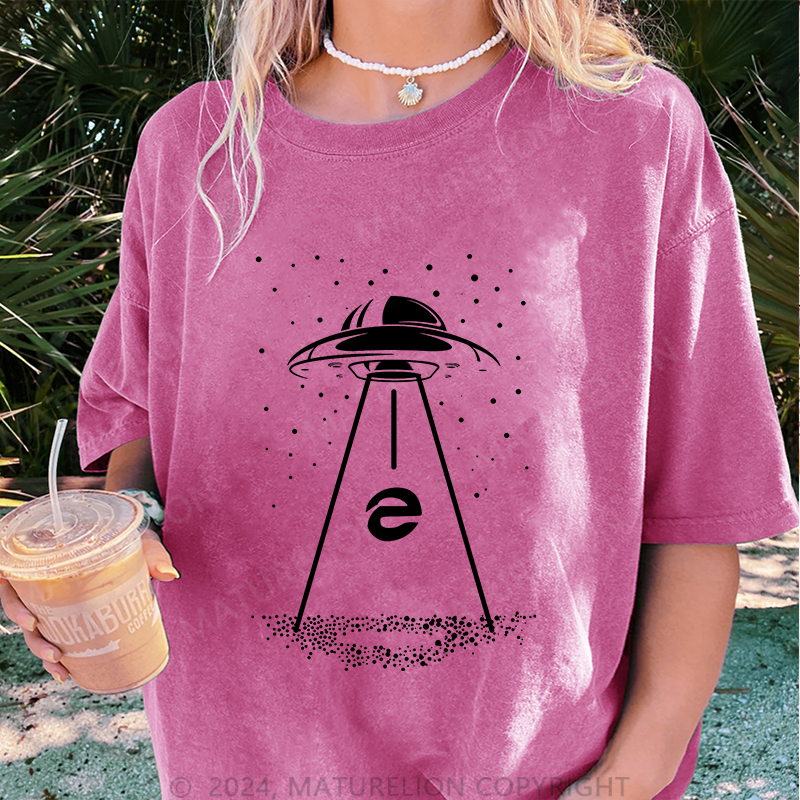 Maturelion IE Damen Gewaschene Vintage T-Shirt