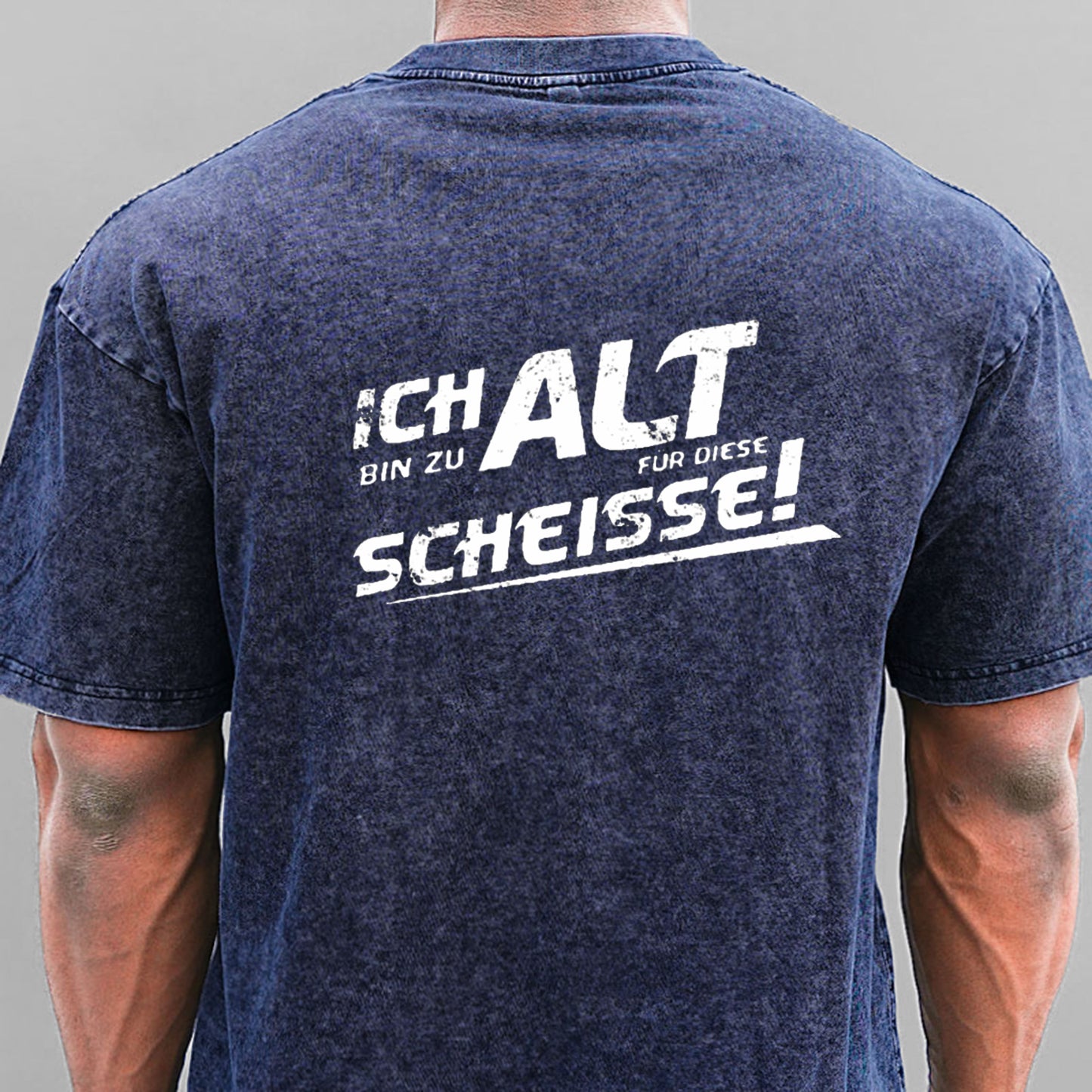 Ich Bin Zu Alt Für Diese Scheisse Gewaschene Vintage T-Shirt