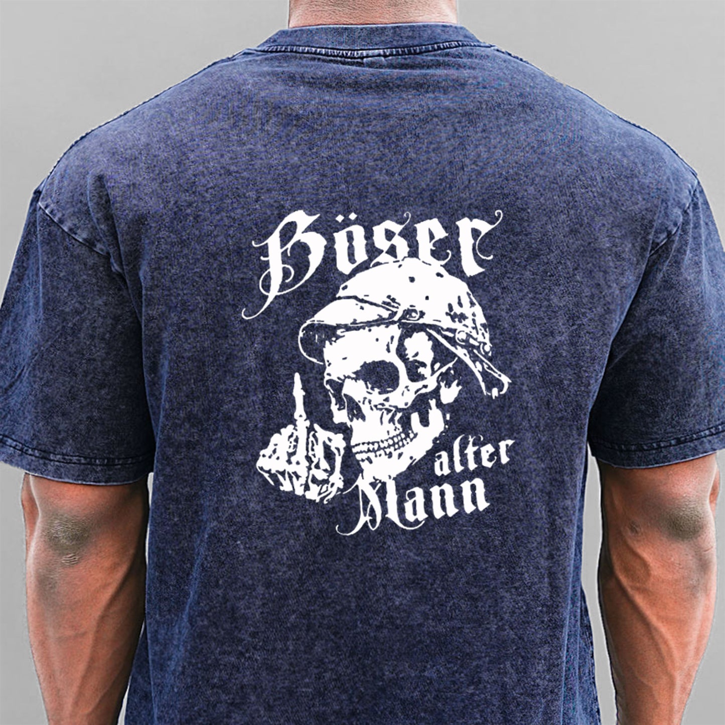 Böser Alter Mann Gewaschene Vintage T-Shirt