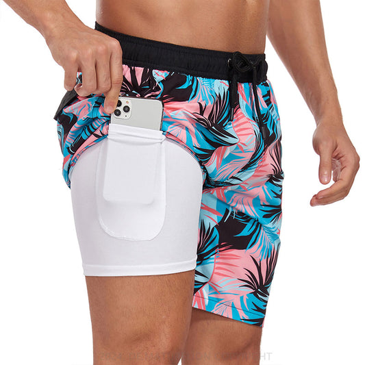 Maturelion Atmungsaktiv Fitnesshose Schnell Trocknende Strandhose Badehose