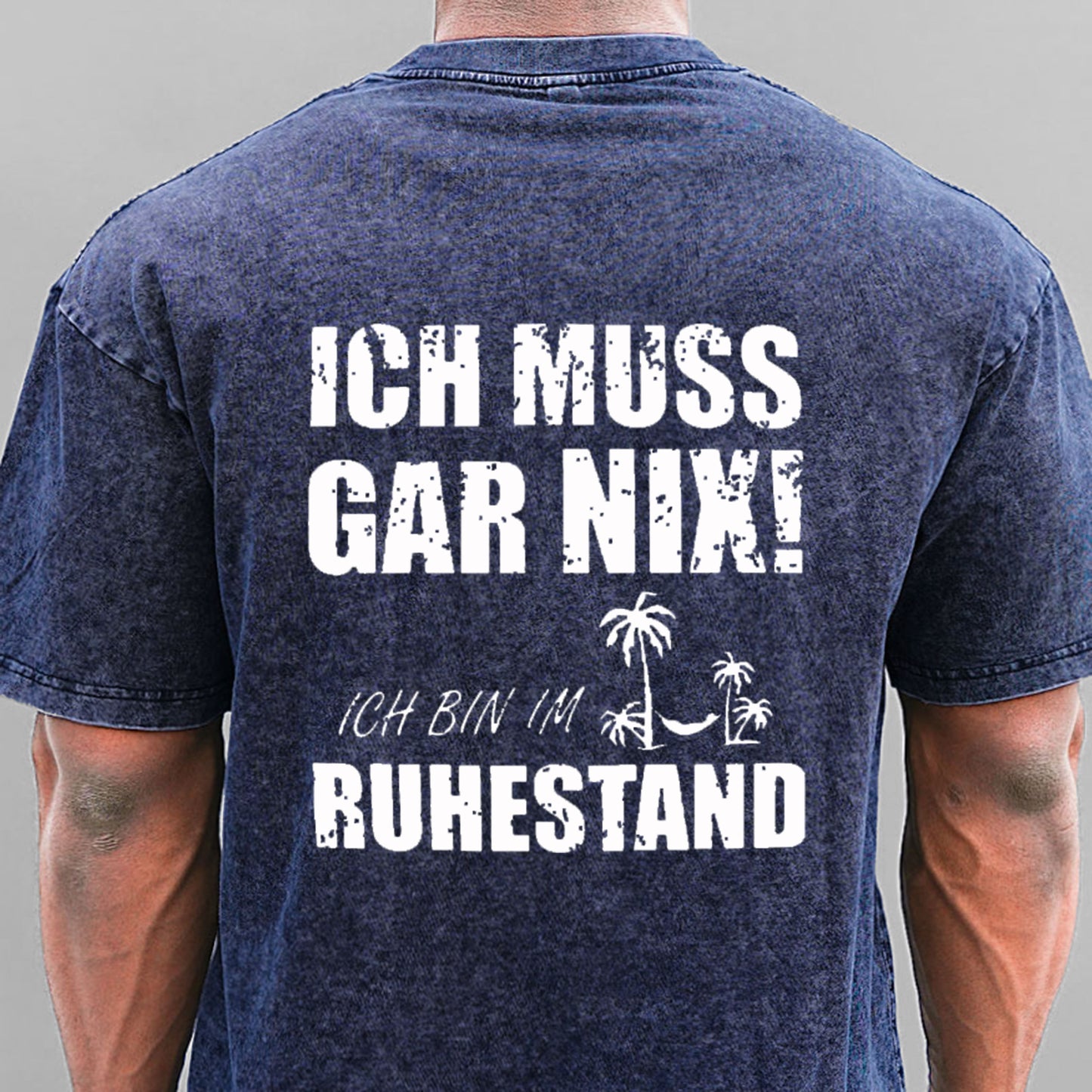 Ich muss nichts tun, ich bin im Ruhestand Gewaschene Vintage T-Shirt