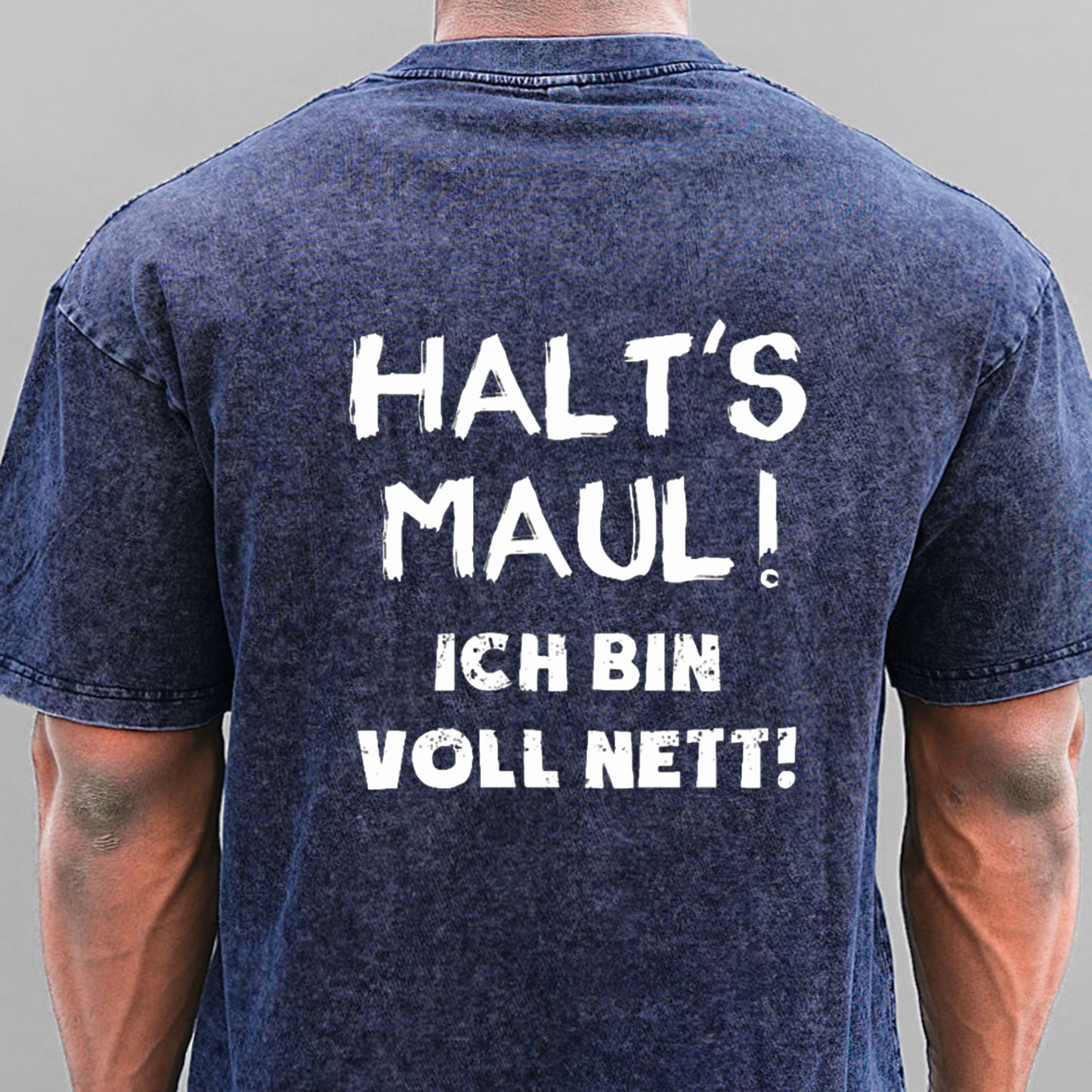 Halt‘s Maul Ich Bin Voll Nett Gewaschene Vintage T-Shirt