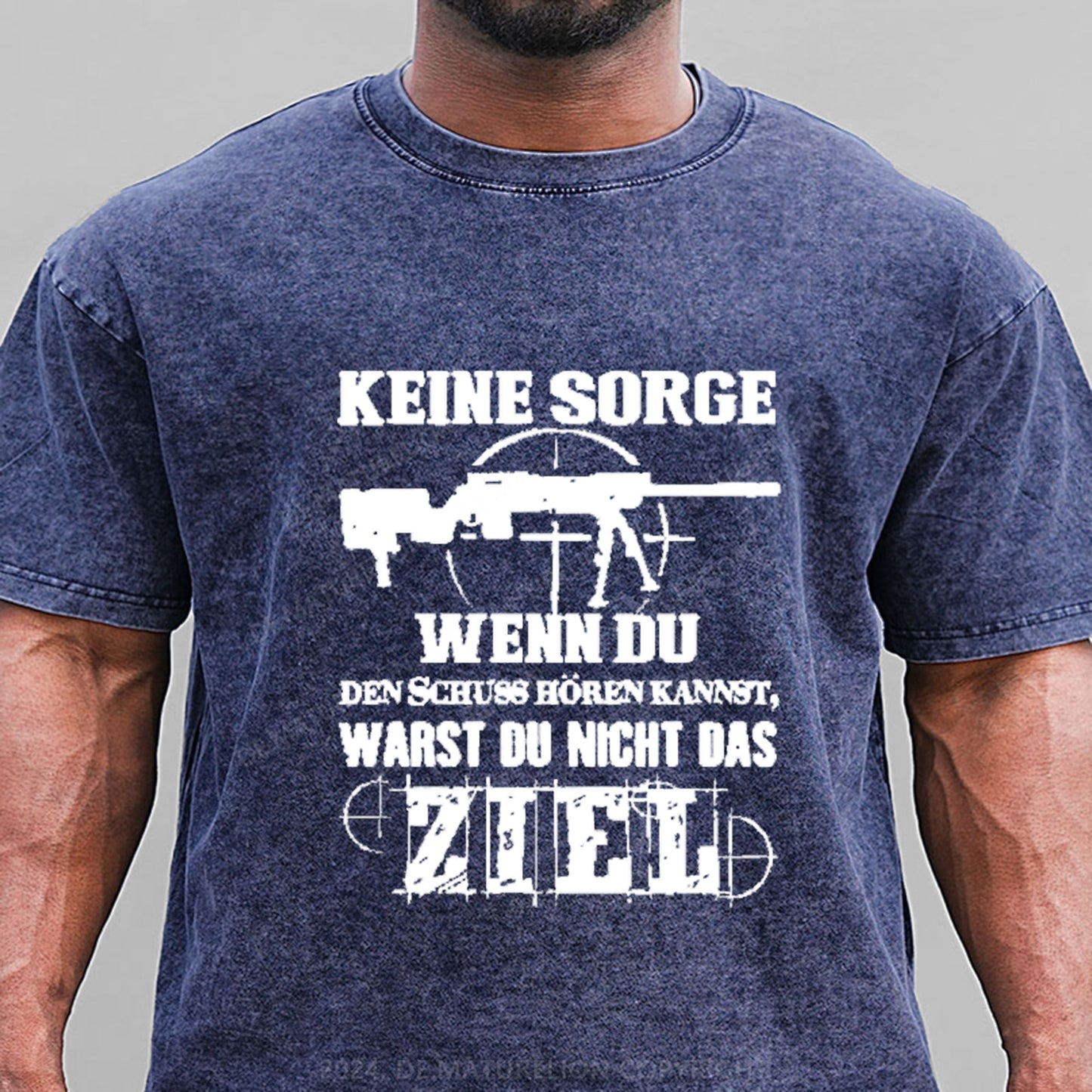 Keine Sorge! Wenn Du Den Schuss Hören Kannst Warst Du Nicht Das Ziel Gewaschene Vintage T-Shirt