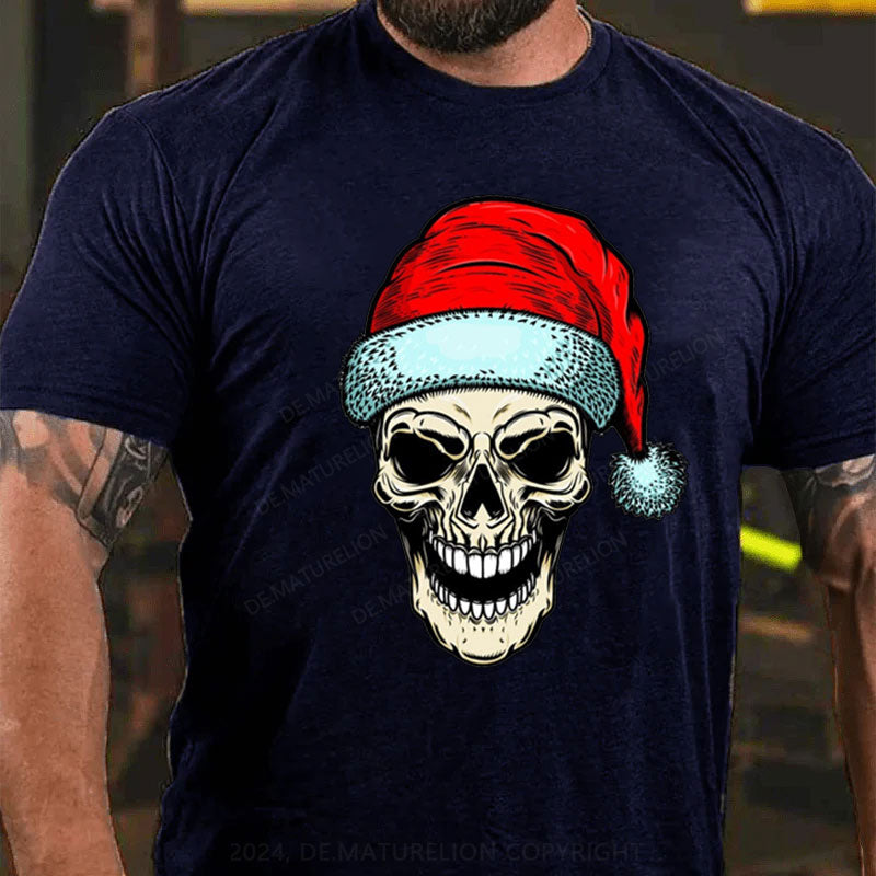 Weihnachten Schädel T-Shirt