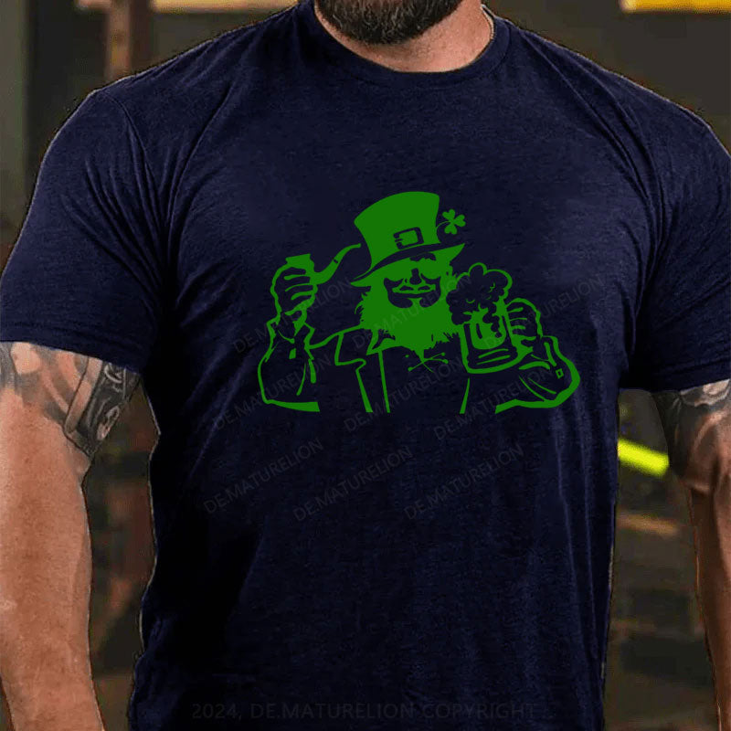 St. Patricks Tag Bier Und Zigarre T-Shirt