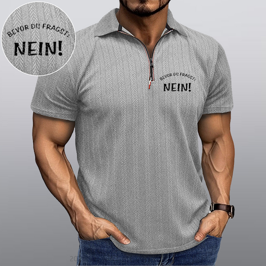 Maturelion Bevor Du Fragst Nein Kragen T-Shirt