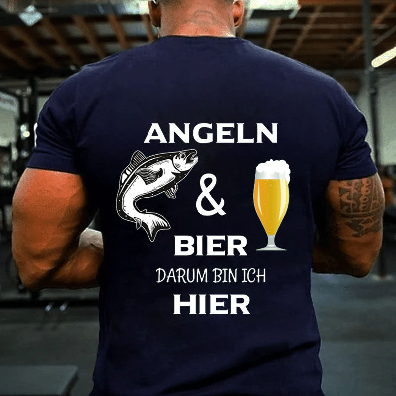 Angeln und Bier T-Shirt