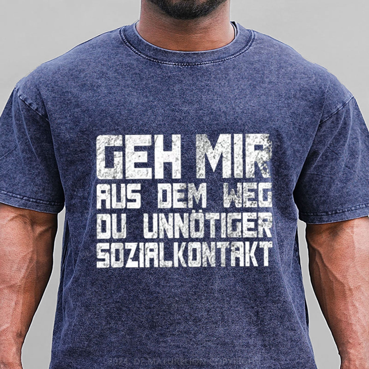 Geh Mir Aus Dem Weg Du Unnotiger Sozialkontakt Gewaschene Vintage T-Shirt