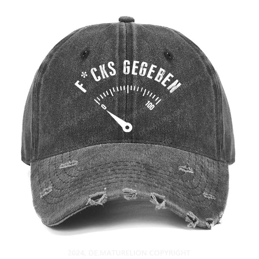 F*cks gegeben Gewaschene Vintage Cap