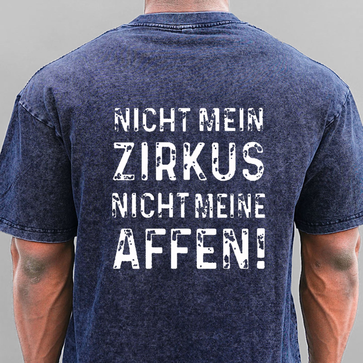 Nicht mein Zirkus nicht meine Affen Gewaschene Vintage T-Shirt