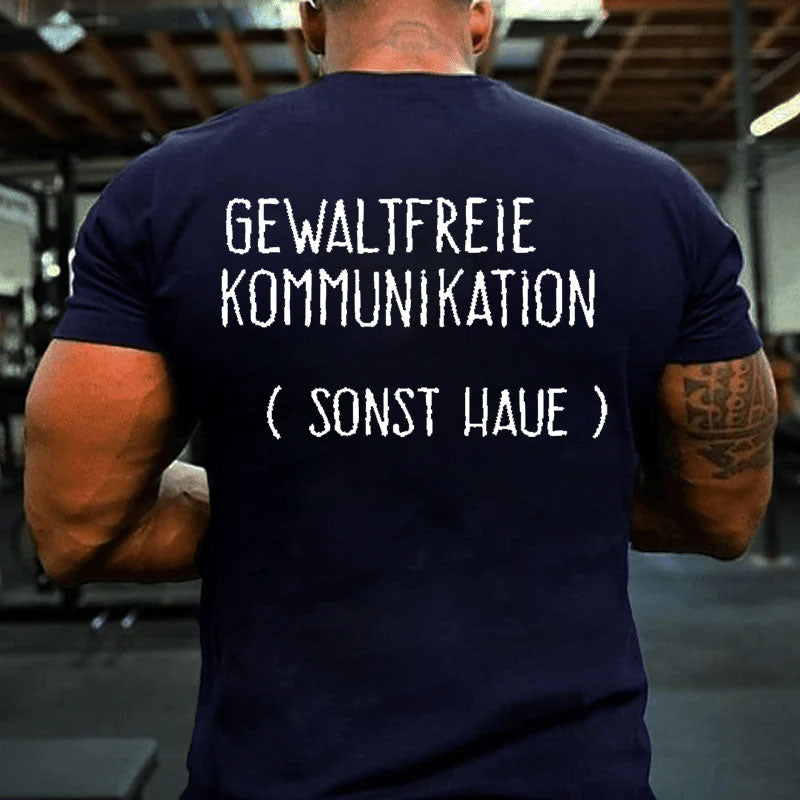 Gewaltfreie Kommunikation Männer T-Shirt