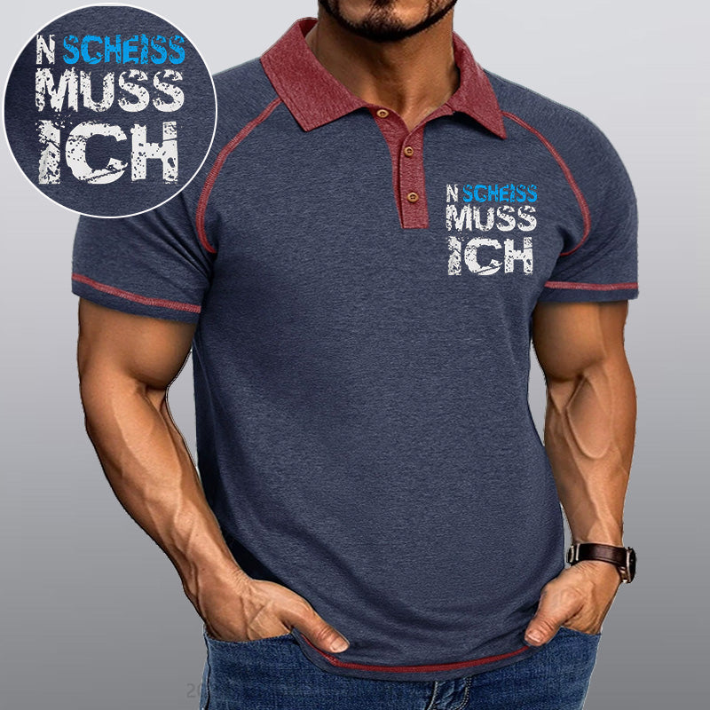 Maturelion N Scheiss muss ich Kragen T-Shirt