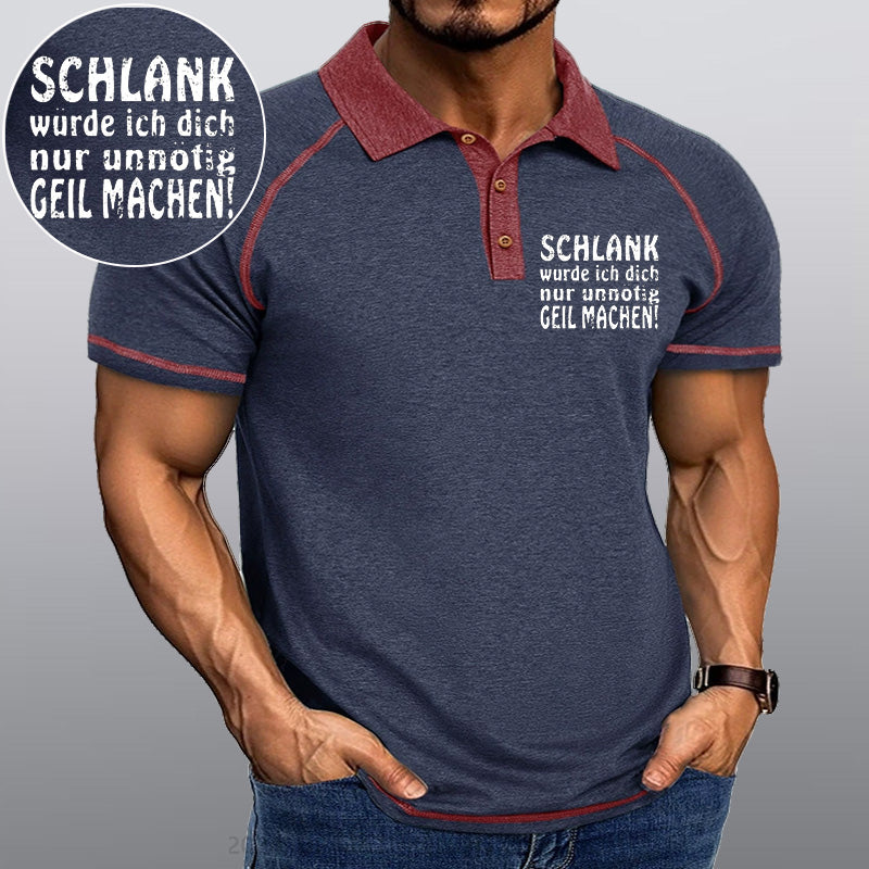 Maturelion Schlank Würde Ich Dich Nur Unnötig Geil Machen Kragen T-Shirt