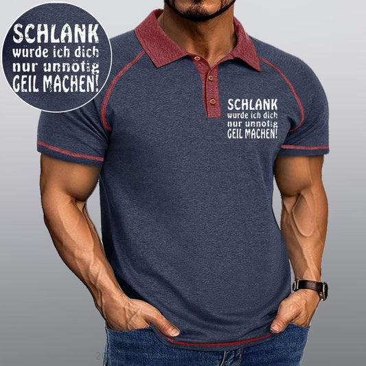 Maturelion Schlank Würde Ich Dich Nur Unnötig Geil Machen Kragen T-Shirt