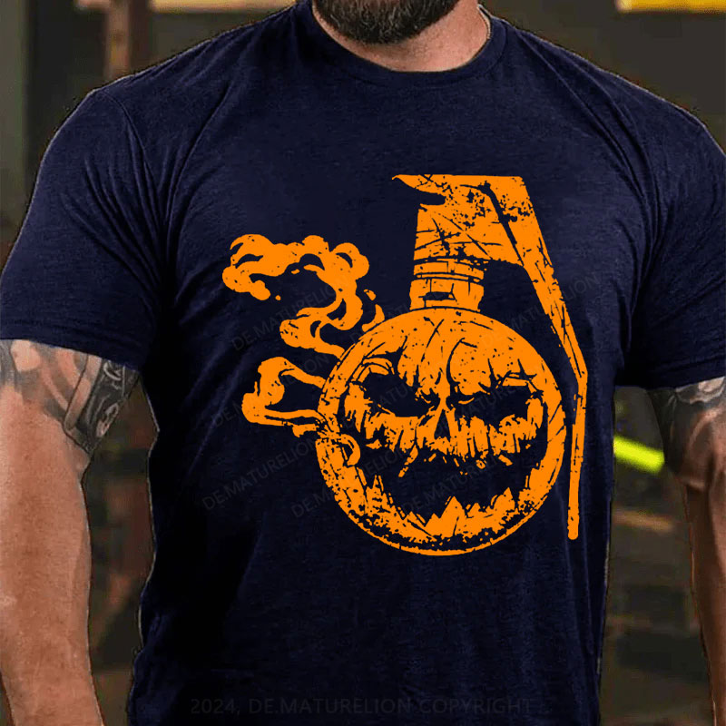 Halloween Kürbis Bombe T-Shirt