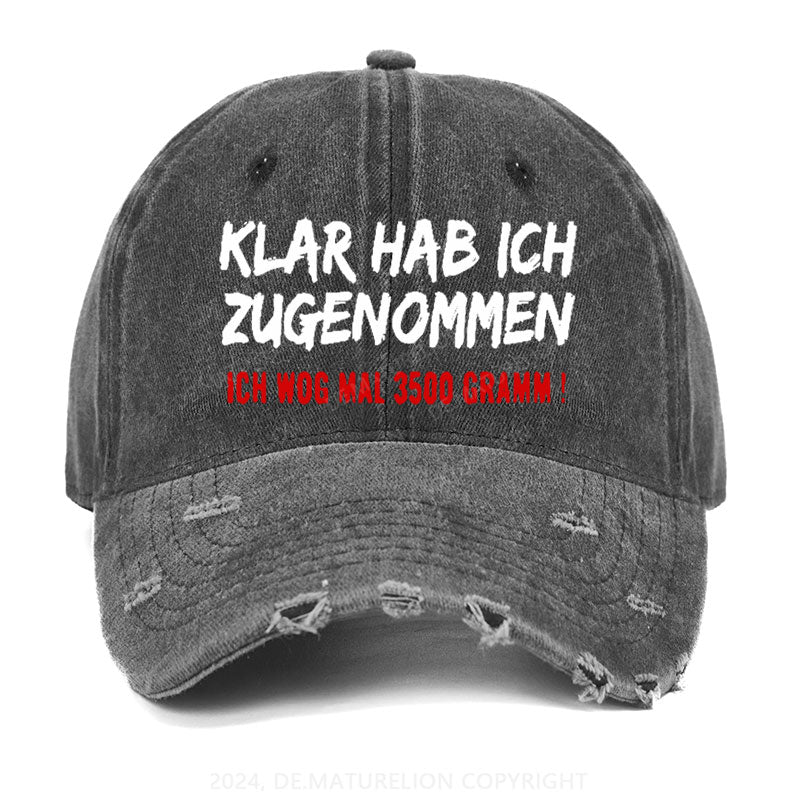 Klar Habe Ich Zugenommen! Ich Wog Mal 3500g Gewaschene Vintage Cap