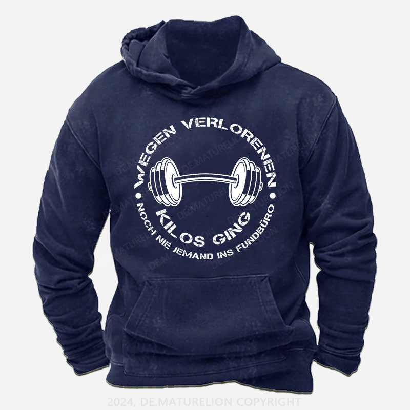 Wegen verlorenen Kilos ging noch nie jemand ins Fundbüro Hoodie