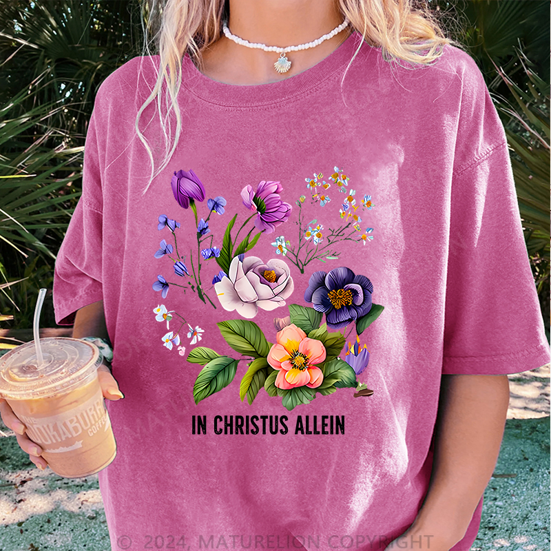 Maturelion In Christus Allein Damen Gewaschene Vintage T-Shirt