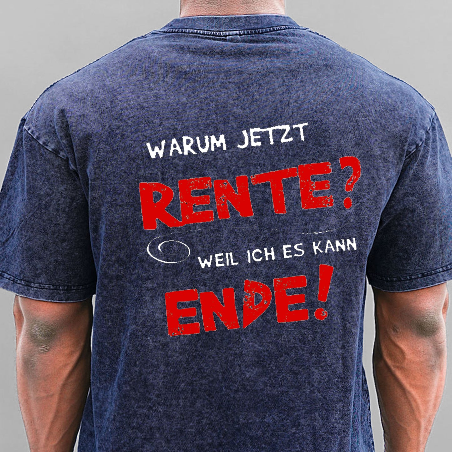 Warum Jetzt Rente Weil Ich Es Kann Ende Gewaschene Vintage T-Shirt