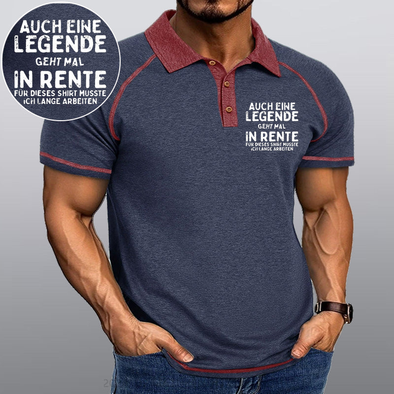 Maturelion Auch Eine Legende Geht Mal In Rente Kragen T-Shirt