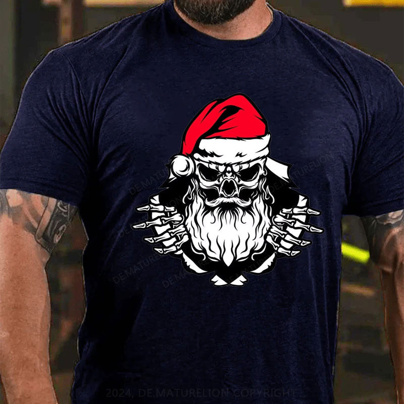 Frohe Weihnachten Schädel T-Shirt