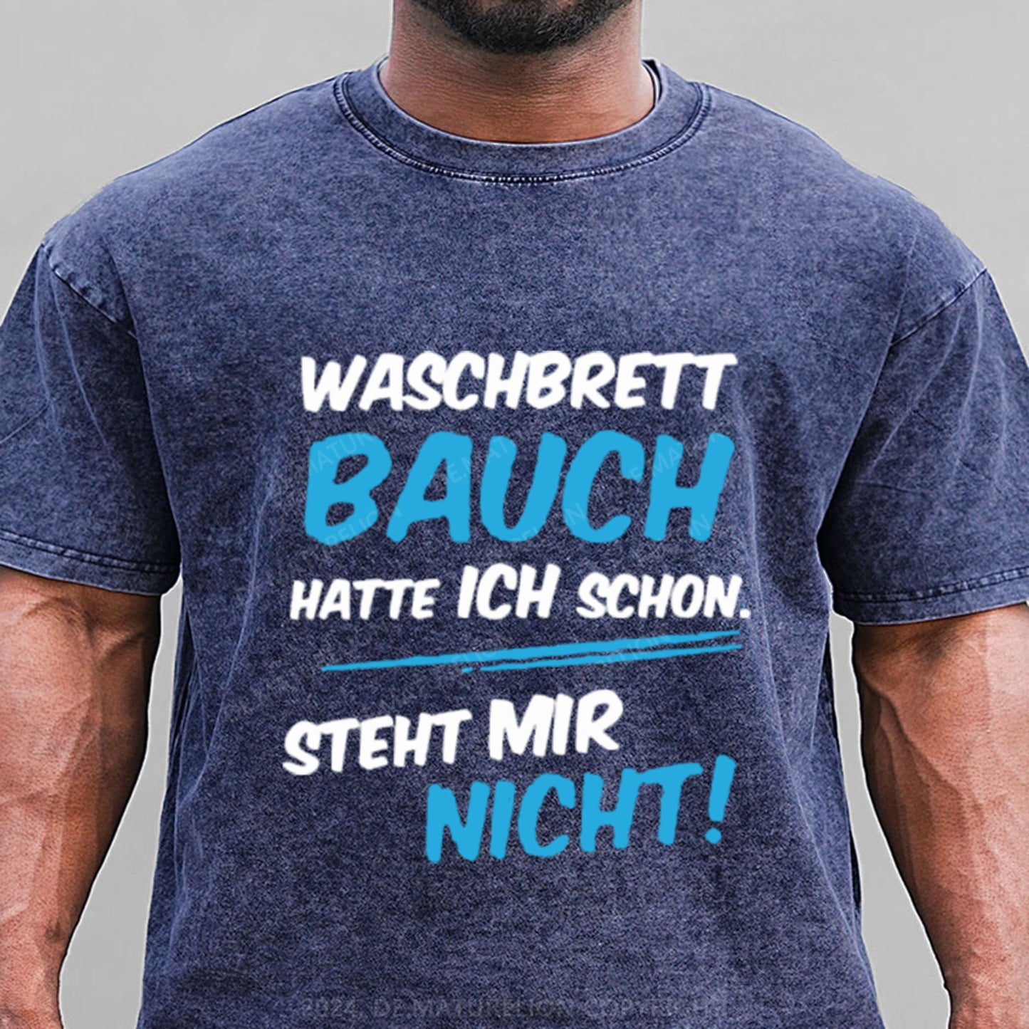 Waschbrett Bauch Hatte Ich Schon Steht Mir Nicht Gewaschene Vintage T-Shirt