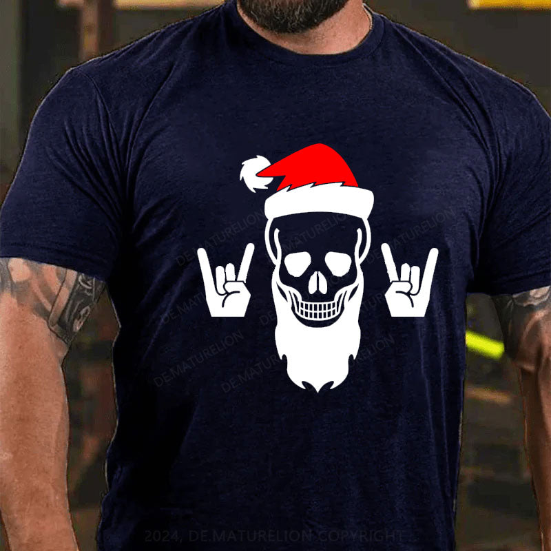 Weihnachten Schädel T-Shirt