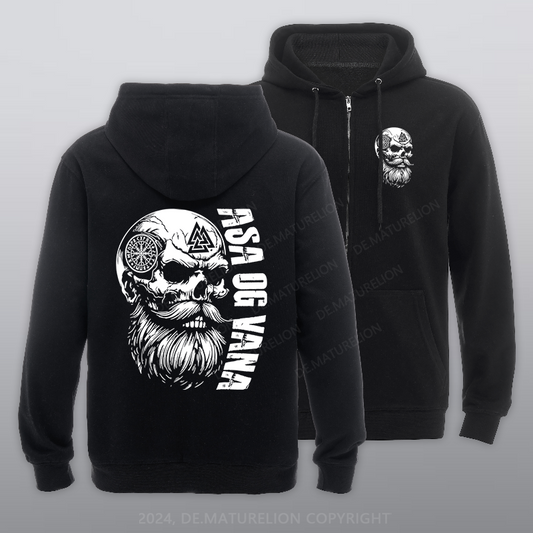 Maturelion Asa Og Vana Reißverschluss Hoodie