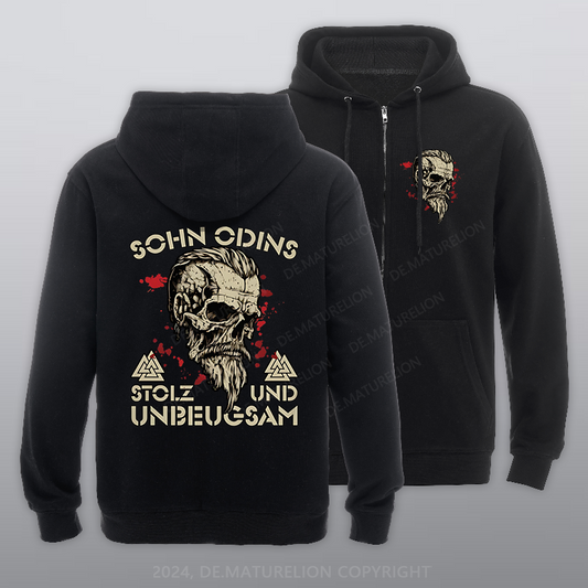 Maturelion Sohn Odins Reißverschluss Hoodie