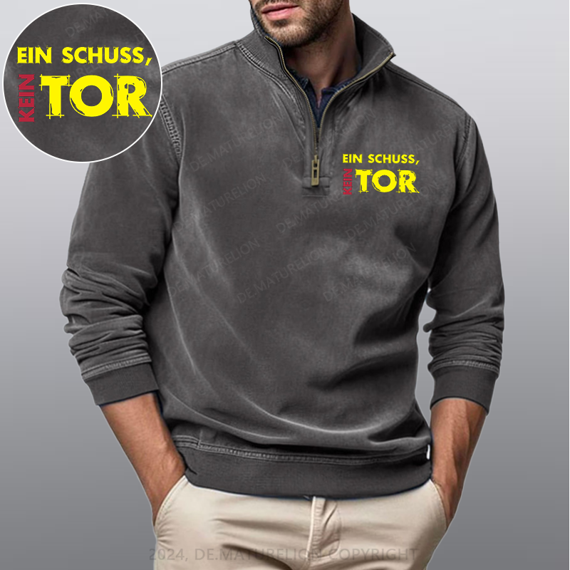 Maturelion Ein Schuss Kein Tor Stehkragen Poloshirt