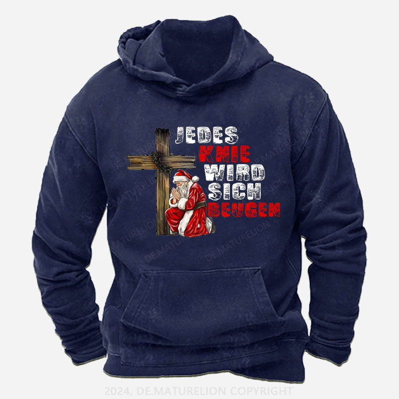 Jedes Knie wird sich beugen Weihnachten Hoodie