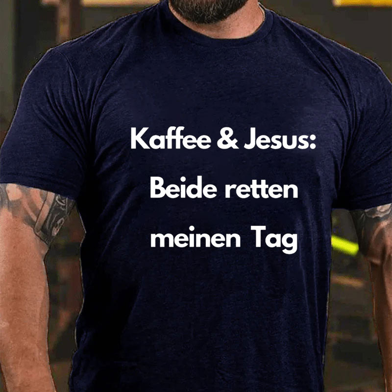 Kaffee Und Jesus Christus Christliches Shirt