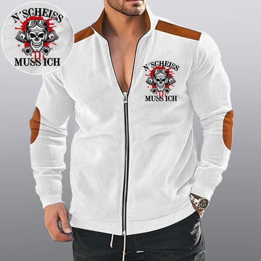 Maturelion N´Scheiß muss ich Reißverschluss Jacke