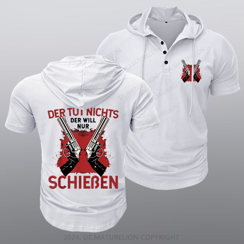 Maturelion Schießen Sport Waffe Kapuze T-Shirt