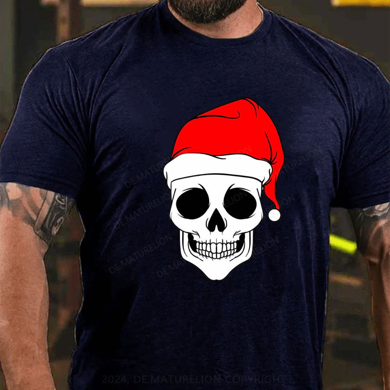 Frohe Weihnachten Schädel T-Shirt