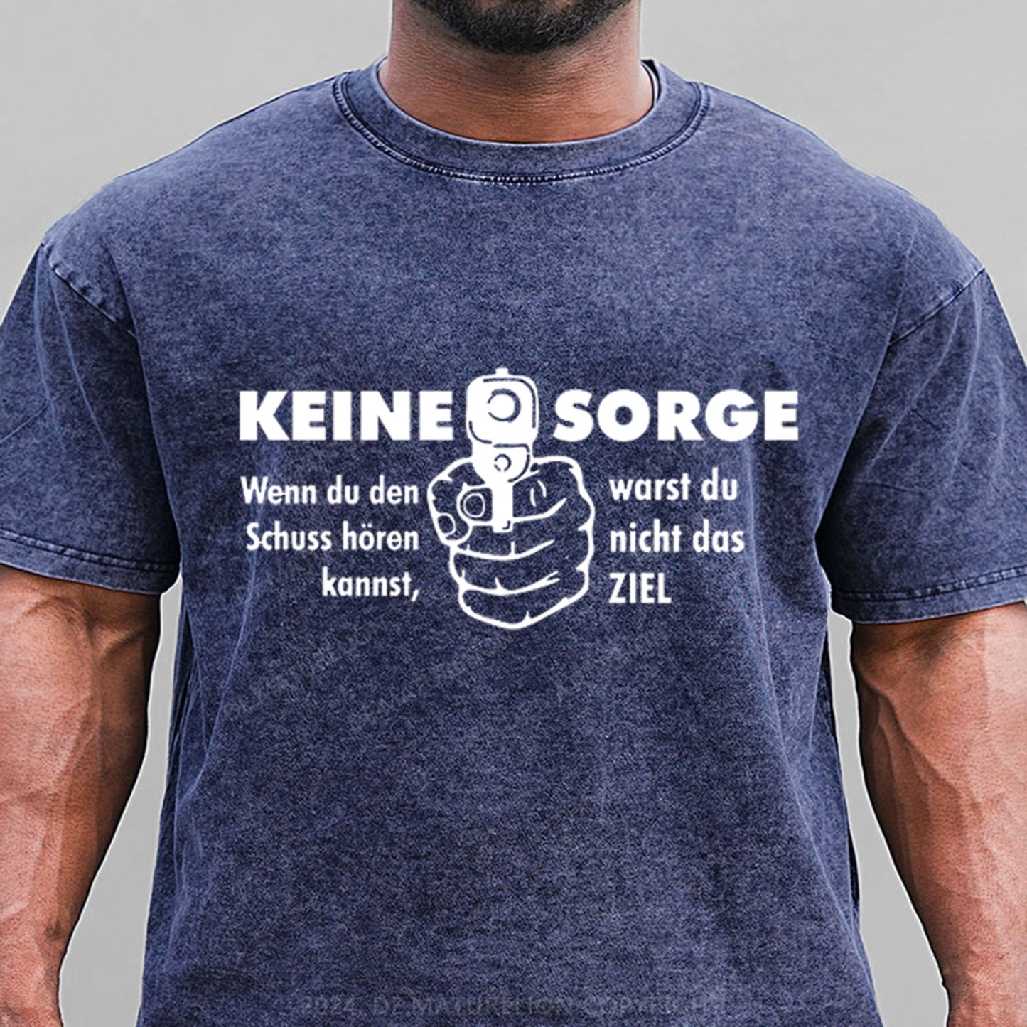 Keine Sorge Wenn Du Den Schuss Hören Kannst Warst Du Nicht Das Ziel Gewaschene Vintage T-Shirt