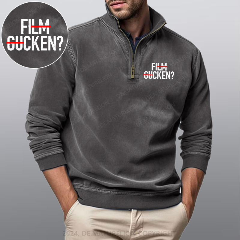 Maturelion Film Gucken Ficken! Stehkragen Poloshirt