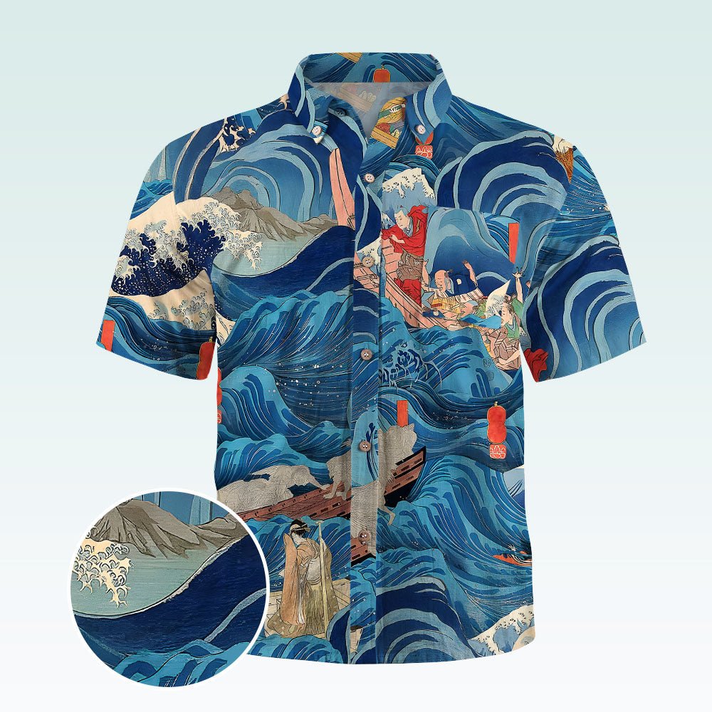 Maturelion Hawaiian Shirt Spooner Tailored Camp Hawaiian Shirt