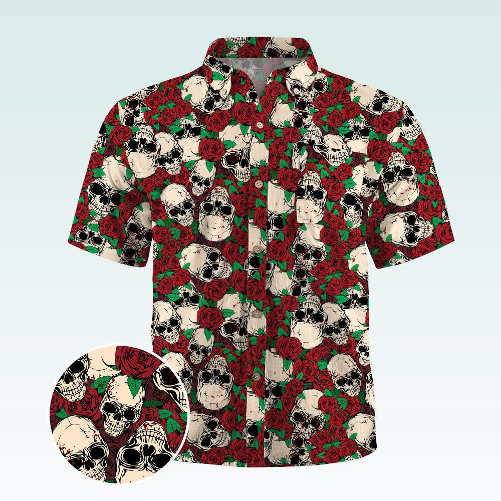 Maturelion Hawaiian Shirt Mexikanischer Zucker Schädel Hawaiian Shirt