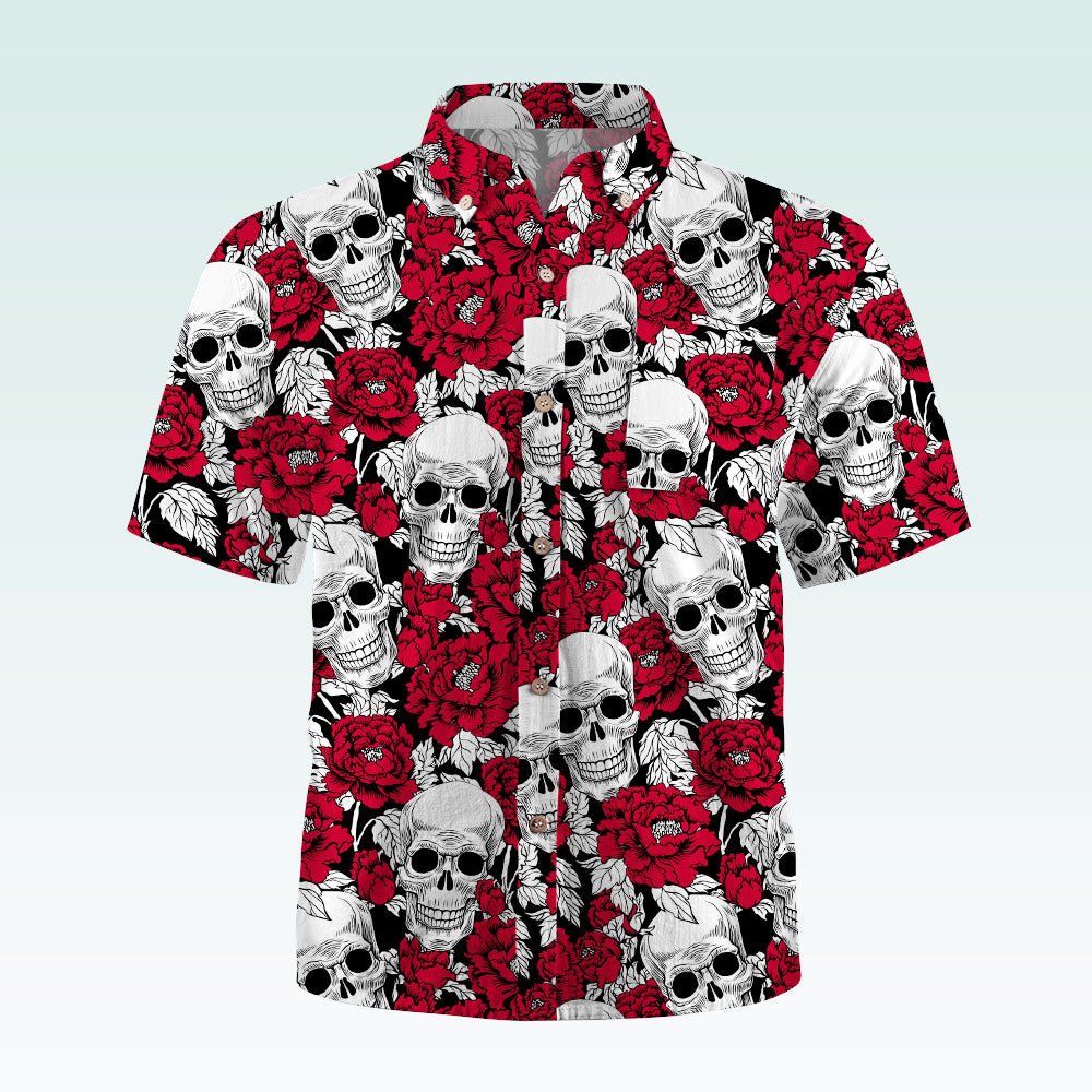 Maturelion Hawaiian Shirt Mexikanischer Zucker Schädel Hawaiian Shirt