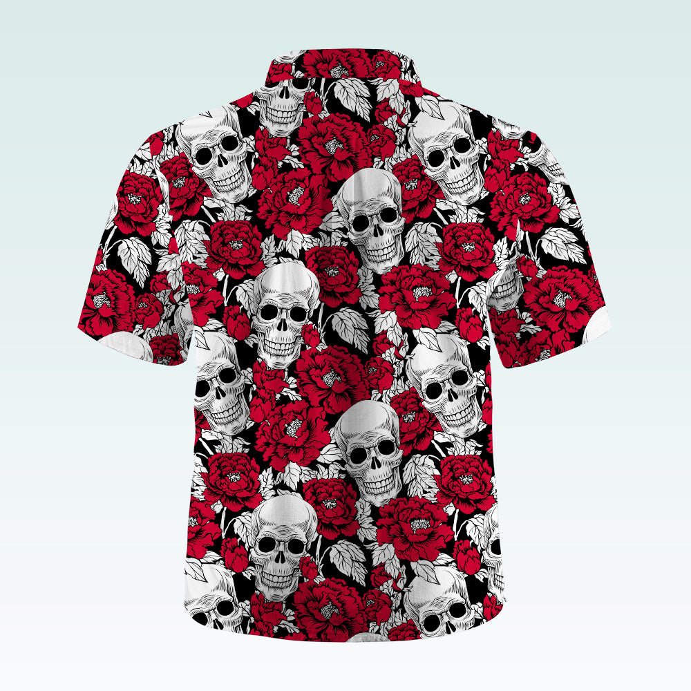 Maturelion Hawaiian Shirt Mexikanischer Zucker Schädel Hawaiian Shirt