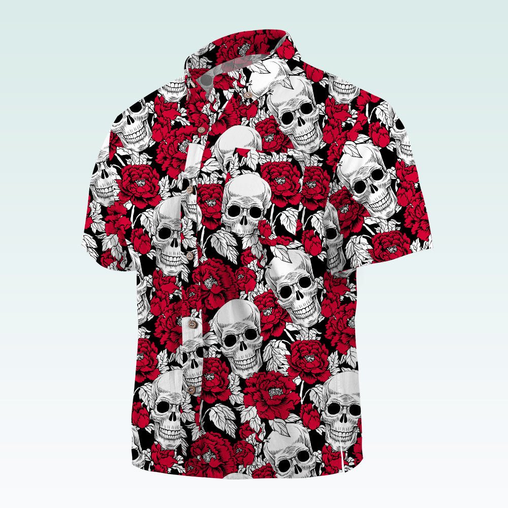 Maturelion Hawaiian Shirt Mexikanischer Zucker Schädel Hawaiian Shirt