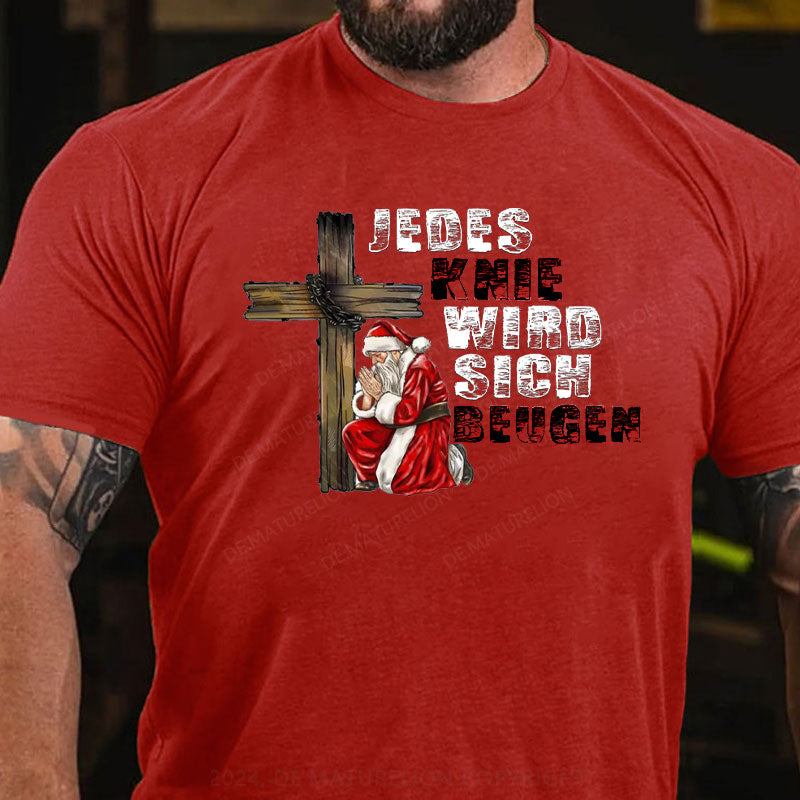 Jedes Knie wird sich beugen Weihnachten T-Shirt