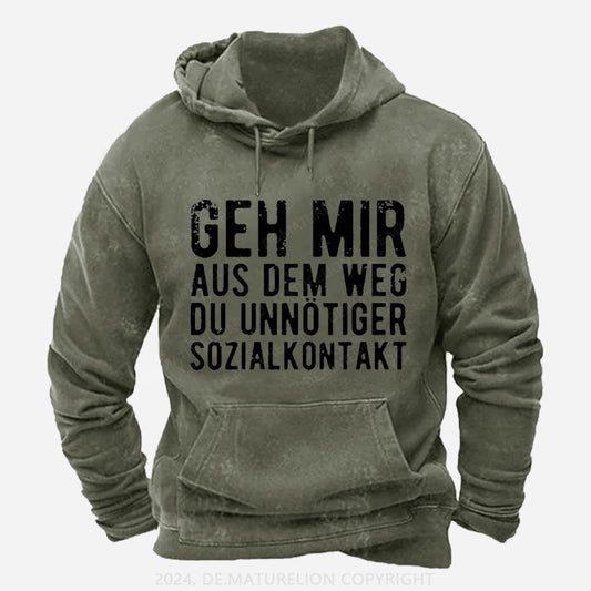 Geh Mir Aus Dem Weg Du Unnötiger Sozialkontakt Hoodie