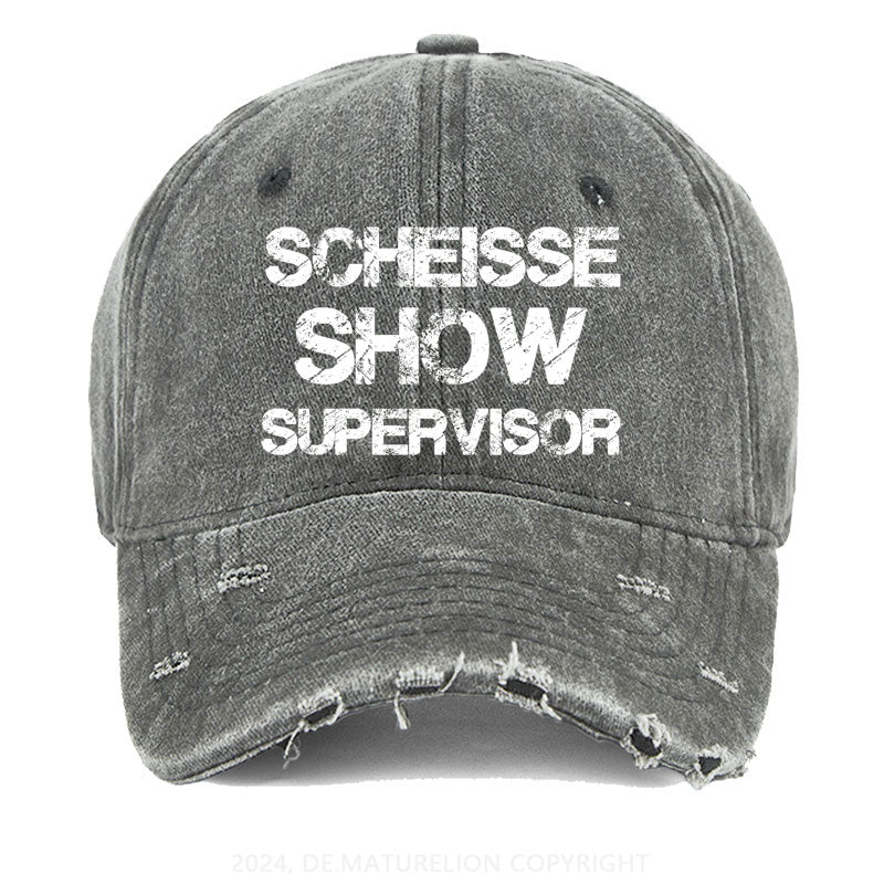 Scheiße Show Supervisor Gewaschene Vintage Cap